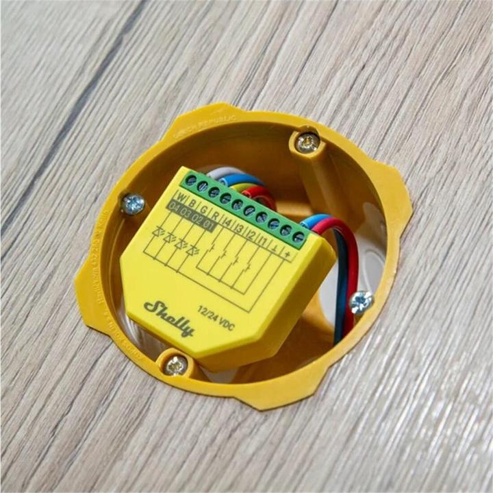 Actual product image Shelly Plus RGBW PM (Dimming actuator)