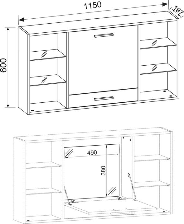 Actual product image VCM Teala (120 x 20 x 60 cm)