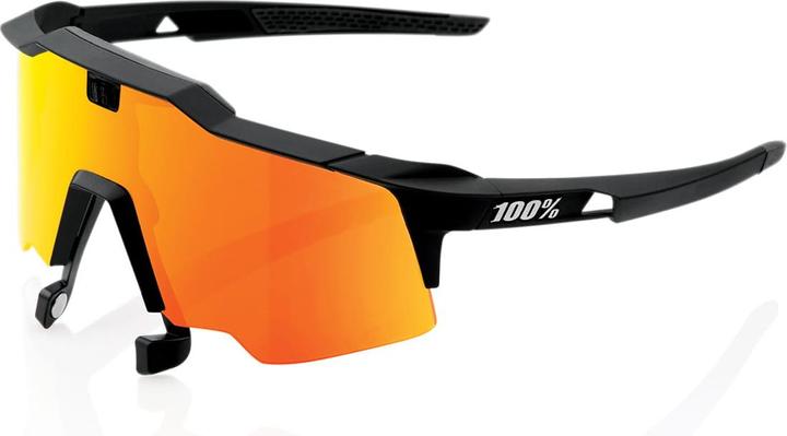 Actual product image 100% Speedcraft Air (Soft Tact Black, HiPer Red Multilayer Mirror)