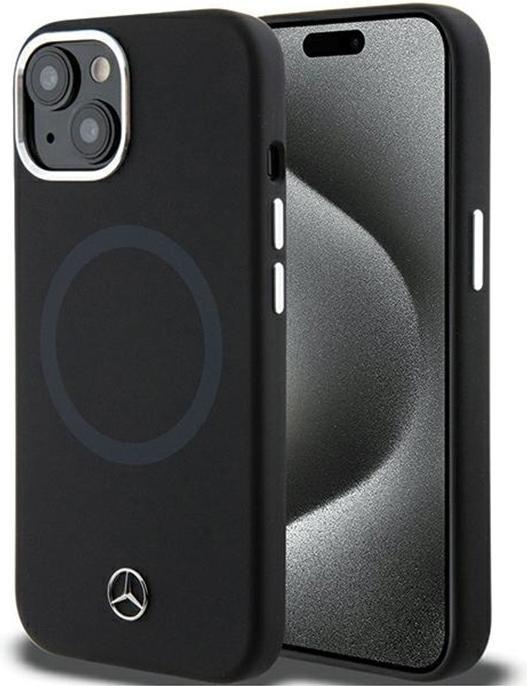 Produktbild Mercedes MEHMP15S23SCMK iPhone 15 6.1" czarny/black hardcase Silicone Bicolor MagSafe (Apple iPhone 15)