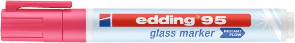 Actual product image Edding Glassboard Marker Set (White, Light blue, Pink, Yellow, 3 mm, 4 x)