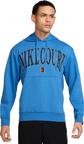 Nike Court Heritage Dri-Fit Fleece Tennis Hoodie Star Blue Man (XL)