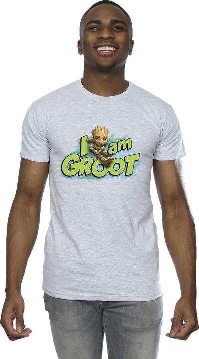 Immagine prodotto Guardians Of The Galaxy I Am Groot Jumping Maglietta Uomo (L)