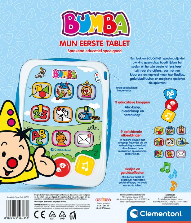 Actual product image Clementoni Bumba ABC tablet