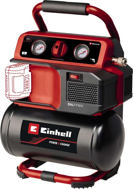 Produktbild Einhell Akku-Kompressor TE-AC 18/75 Li OF-Solo (8 Bar, 5 l)