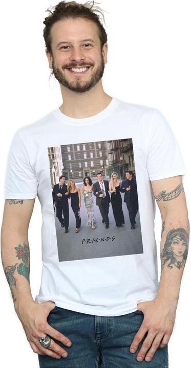 Actual product image Friends Mens Champagne And Flowers T-Shirt (XL)