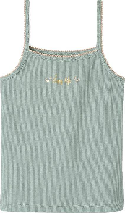Actual product image Vertbaudet 3-pack girls' strap tops, rib Oeko-Tex (116)
