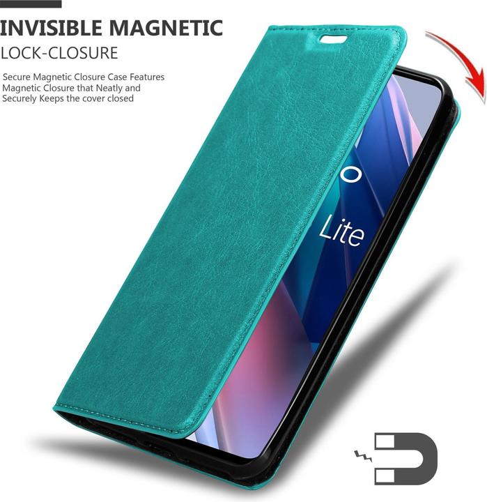 Image du produit Cadorabo Book Invis. Étui magnétique (Oppo Find X3 Lite)