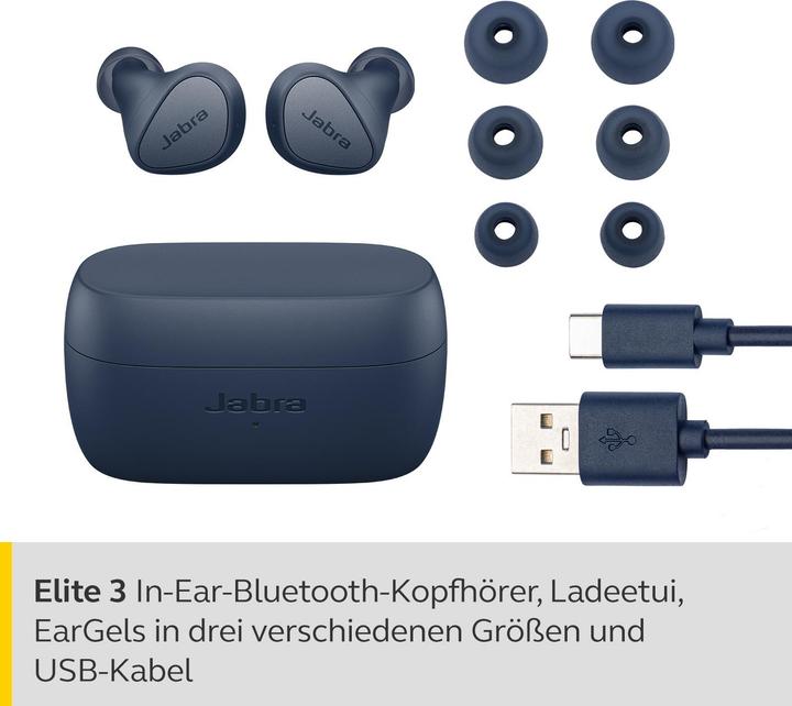 Image du produit Jabra Elite 3 (7 h, Filaire, Sans fil)