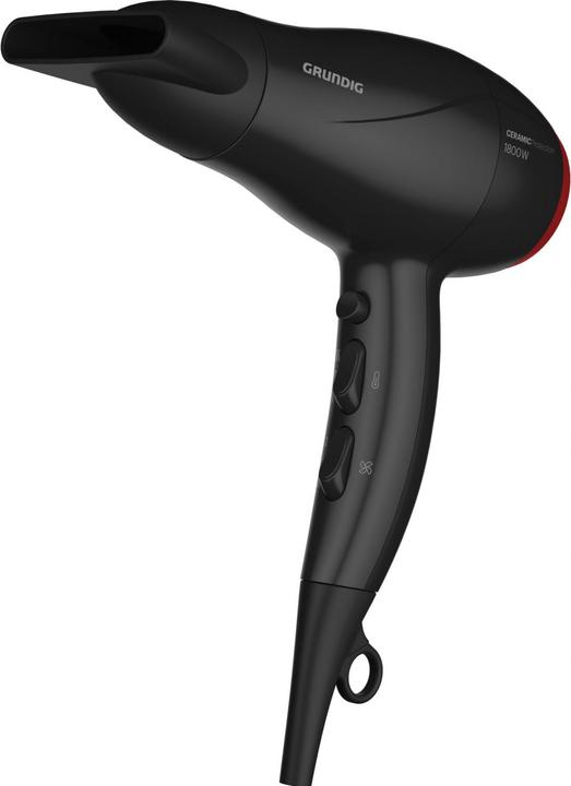 Actual product image Grundig HD 3700 B hairdryer 1800 W, hairdryer, 3 temperature and 2 airflow settings, cold setting, ceramic