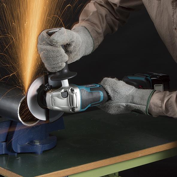 Actual product image Makita DGA508Z Cordless angle grinder, 18 V, ø125mm, 8500 min-1, paddle switch, Without batteries and charg (125 mm)