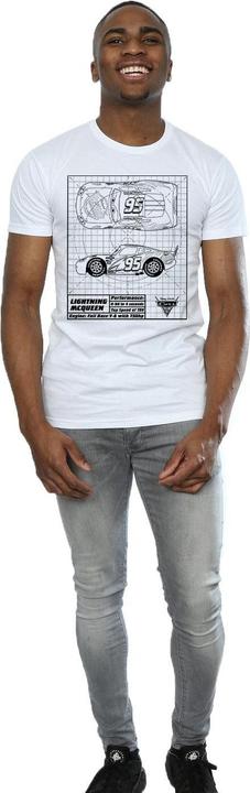 Immagine prodotto Cars Maglietta Saetta Mcqueen Planimetria Uomo (M)