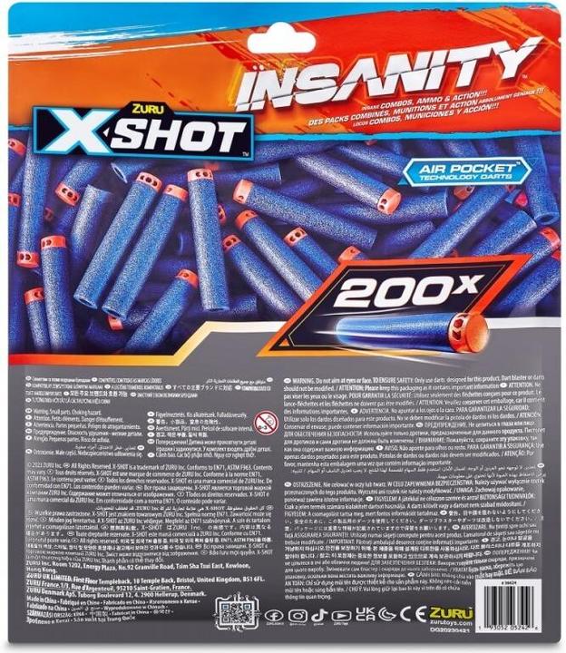 Actual product image Xshot - Insanity 200 darts refill pack