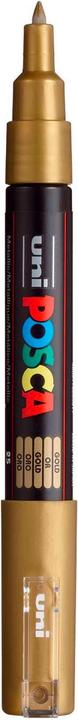Immagine prodotto Posca Marchio PC-1M a punta tonda (Oro, Nero, 0.70 mm, 1 x)