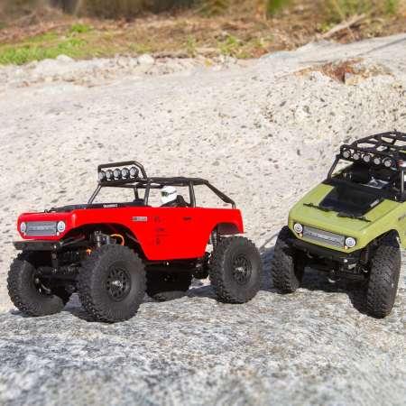 Immagine prodotto Axial SCX24 Catenaccio Elettrico Spazzolato 4WD 1:24 RTR rosso (RTR pronto all'uso)