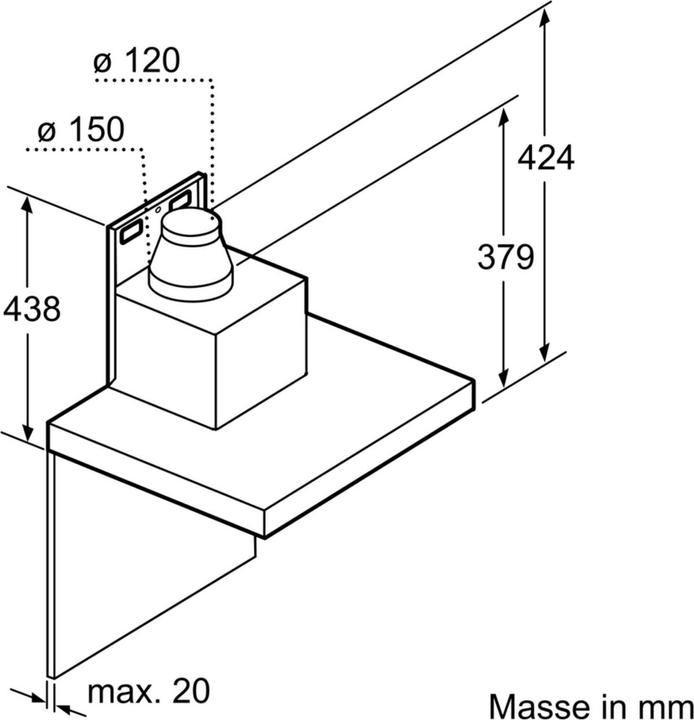 Actual product image Siemens LC97BCP50 (Wall hood)