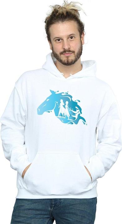 Actual product image Disney Mens Frozen 2 Nokk Silhouette Hoodie (XXL)