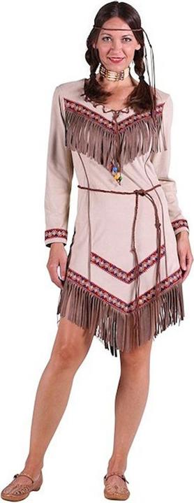 Produktbild Thetru Damen Kostüm Indianerin Black Feather, beige (XL)