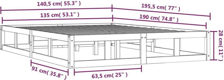 Produktbild VidaXL Nelek (135 x 190 cm)