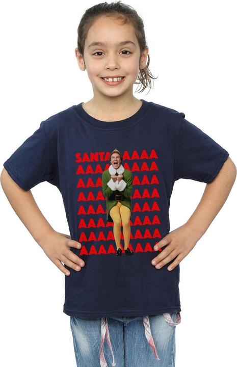 Immagine prodotto Elf Buddy Santa Scream Maglietta Ragazze (128)