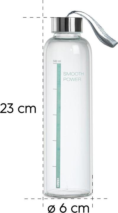 Productafbeelding Xavax Glazen drinkfles, 500 ml, deksel met draaglus (0.50 l)