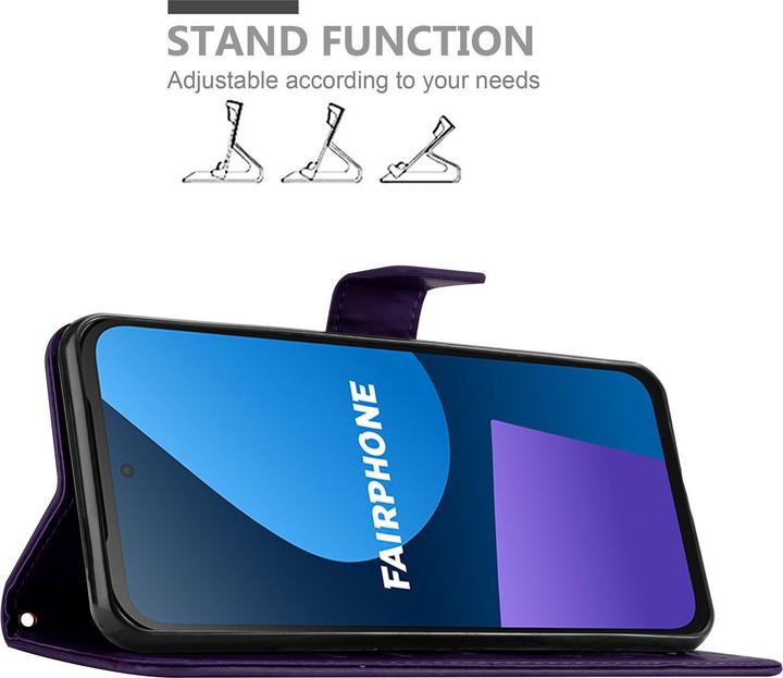 Produktbild Cadorabo Hülle für Fairphone 5 mit Blumen Muster (Fairphone 5)