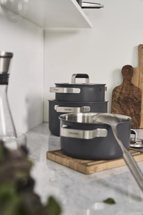 Produktbild Zwilling 5tlg. Pure Kochgeschirrset Grau (Pfannenset + Topfset, Edelstahl)