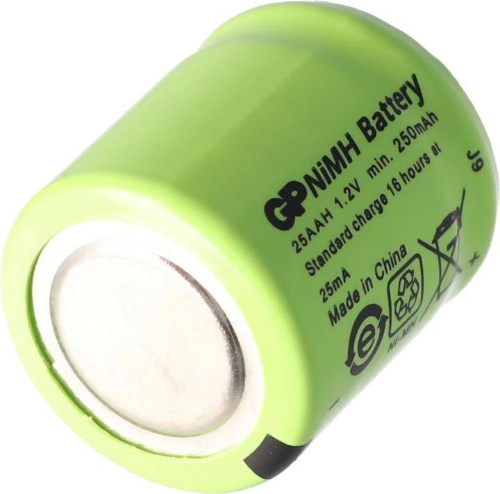 Actual product image GP Batteries GP25AAH battery, 1/3 AA Mignon without solder tag (1 pcs., 250 mAh, Chargers without battery)