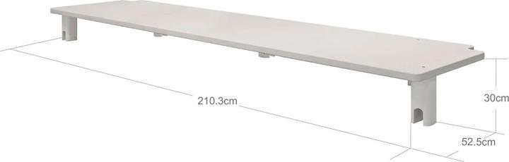 Produktbild Flexa Schreibtisch für Classic Hochbetten Grau