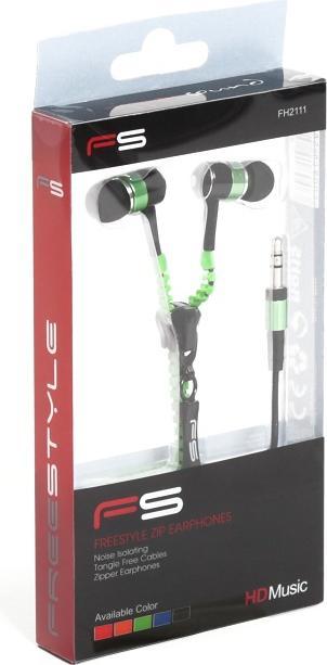 Immagine prodotto FreeStyle FH2111G cuffie/ auricolari Wired In-ear Music Verde (Cablato)