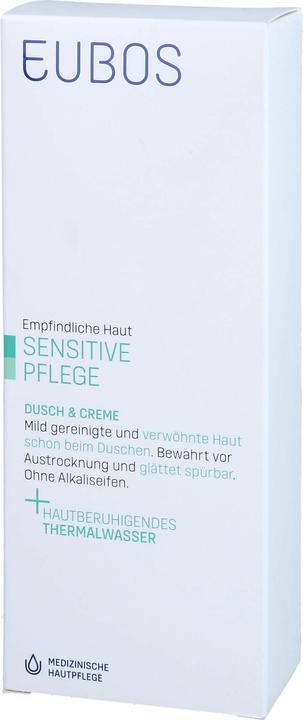 Actual product image Eubos SENSITIVE SHOWER & CREAM refill bag, 200 ml solution (200 ml)