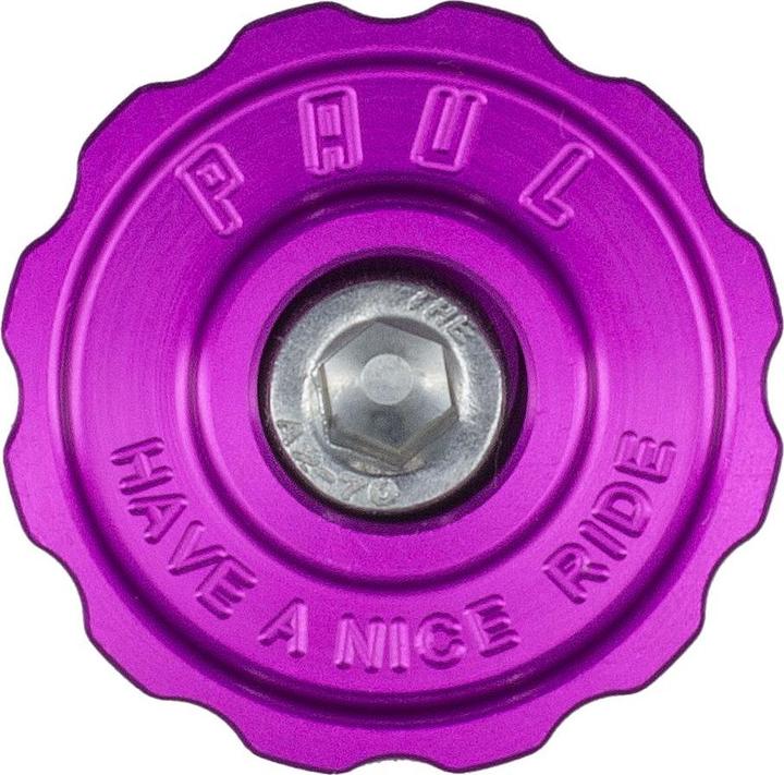 Paul Component Engineering Paul Component Stem Cap Ahead Kappe, 1 1/8", purple