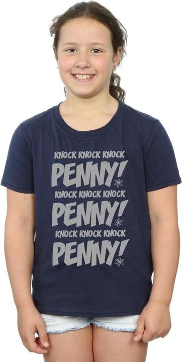 Actual product image Dam Girls Sheldon Knock Knock Penny Cotton T-Shirt (116)