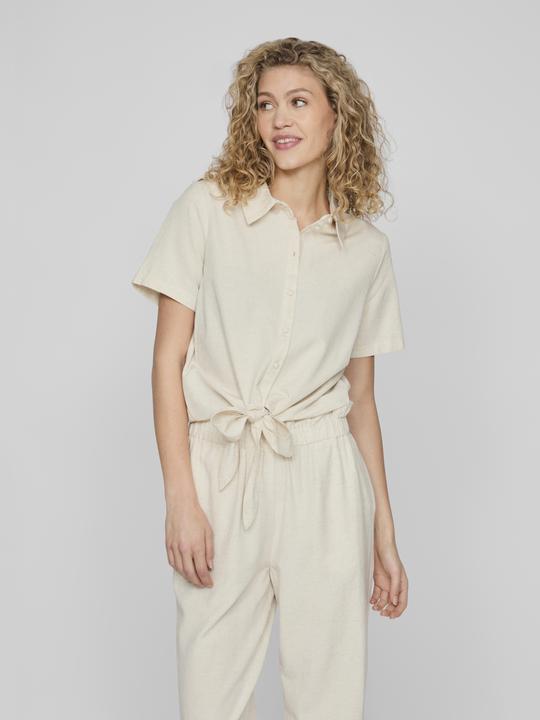 Actual product image Vila Short-sleeved shirt tied at the front (34)