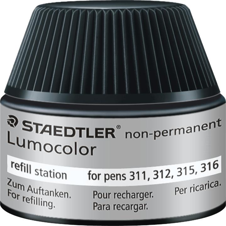 Produktbild Staedtler LUMOCOLOR REFILL STATIONS - Nachfülltinte wasserlöslich (Schwarz, 1 x)