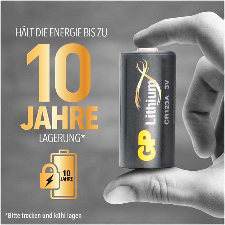 Image du produit GP Batteries Photo Battery Piles au lithium CR123A (10 pcs, CR123A, 1400 mAh)