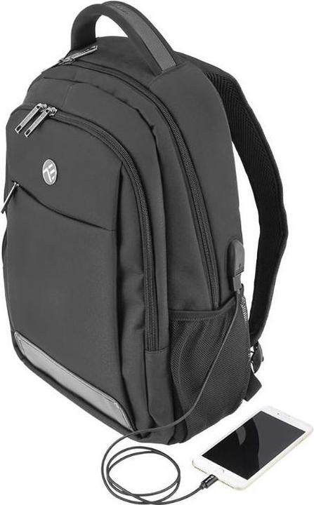 Image du produit Tellur Sac à dos pour ordinateur portable 15.6 Companion, port USB, noir