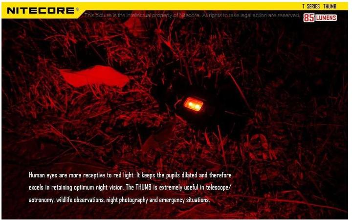Actual product image Nitecore Thumb (7.40 cm, 85 lm)