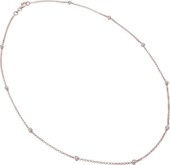 Produktbild Elli Halskette Solitär Basic Kristalle 925 Silber (925er Sterling Silber, Glaskristall, 45 cm)
