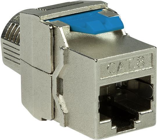 LogiLink Keystone Buchse STP AWG22-24 16.5mm breit Cat.8.1 (U/FTP, CAT8.1, 0.03 m)
