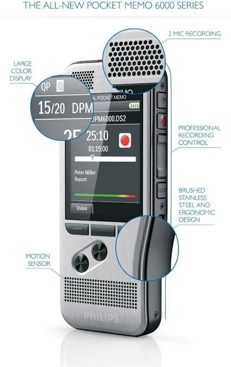 Produktbild Philips DPM6000 Pocket Memo