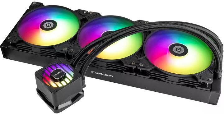 Produktbild Enermax LIQMAXFLO 420mm CPU AIO Flüssigkeitskühler - Xtreme Doppelkammerpumpe- VRM Wasserblock ARGB