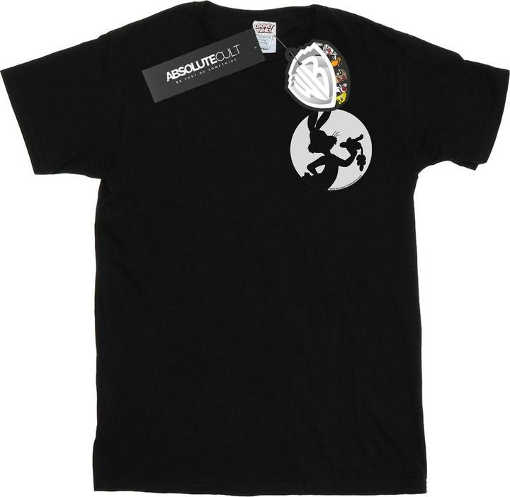 Looney Tunes Bugs Bunny Silhouette Breast Print TShirt