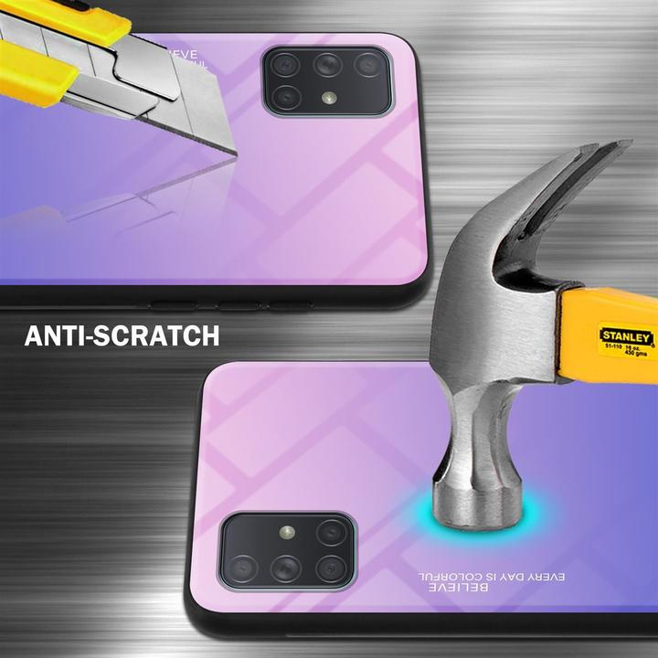 Productafbeelding Cadorabo TPU 2 kleuren glasdekking (Samsung Galaxy A71)