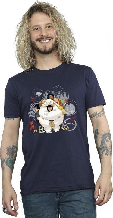 Immagine prodotto Disney Big Hero 6 Baymax Group Hug Maglietta Uomo (4XL)