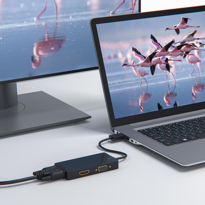 Immagine prodotto CSL Adattatore da DisplayPort a HDMI + DVI + VGA (DVI, HDMI, VGA, 10 cm)