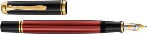 Produktbild Pelikan Füllhalter M600 Schwarz-Rot B Etui (Schwarz/Rot, 1 x)