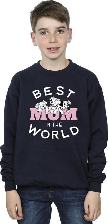 Actual product image Disney Boys 101 Dalmatians Best Mum In The World Sweatshirt (116)