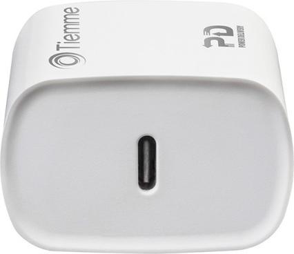 Image du produit Tiemme Chargeur secteur 1 port USB-C 20W (Blanc) (20 W)