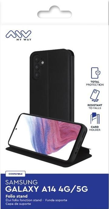 Produktbild My Way Etui Standfunktion Schwarz Series (Samsung Galaxy A14)